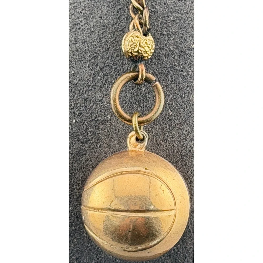 Vintage FOB Gold Filled Chain Basketball Swivel Dog Clip CLB & Co 11